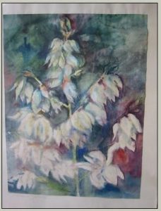 Yuccapalme in Blüte