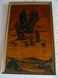 Kraniche (Goldtafel)