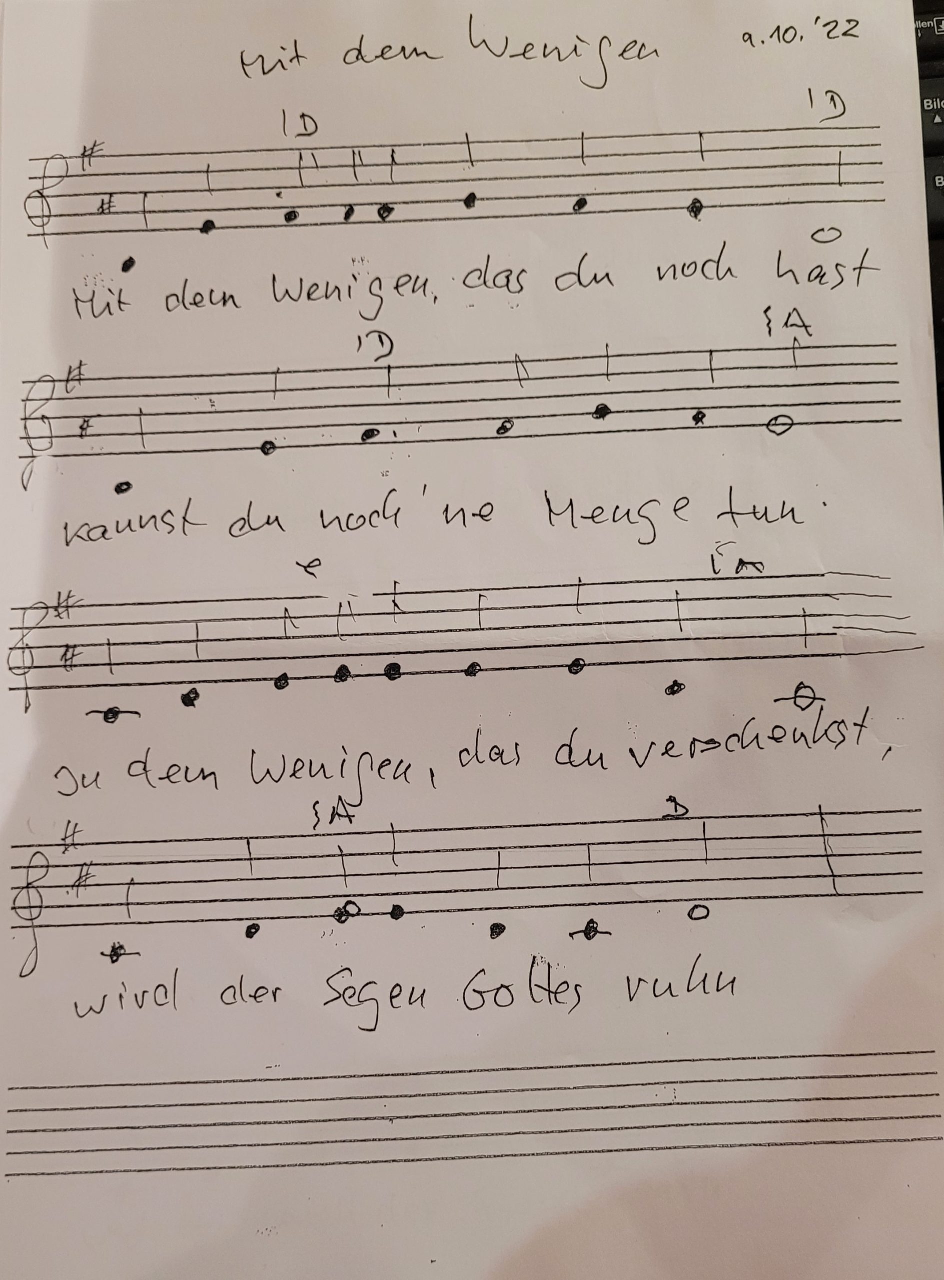 Mit_dem_Wenigen_1 Mit dem Wenigen........ (Orginalnoten 1)